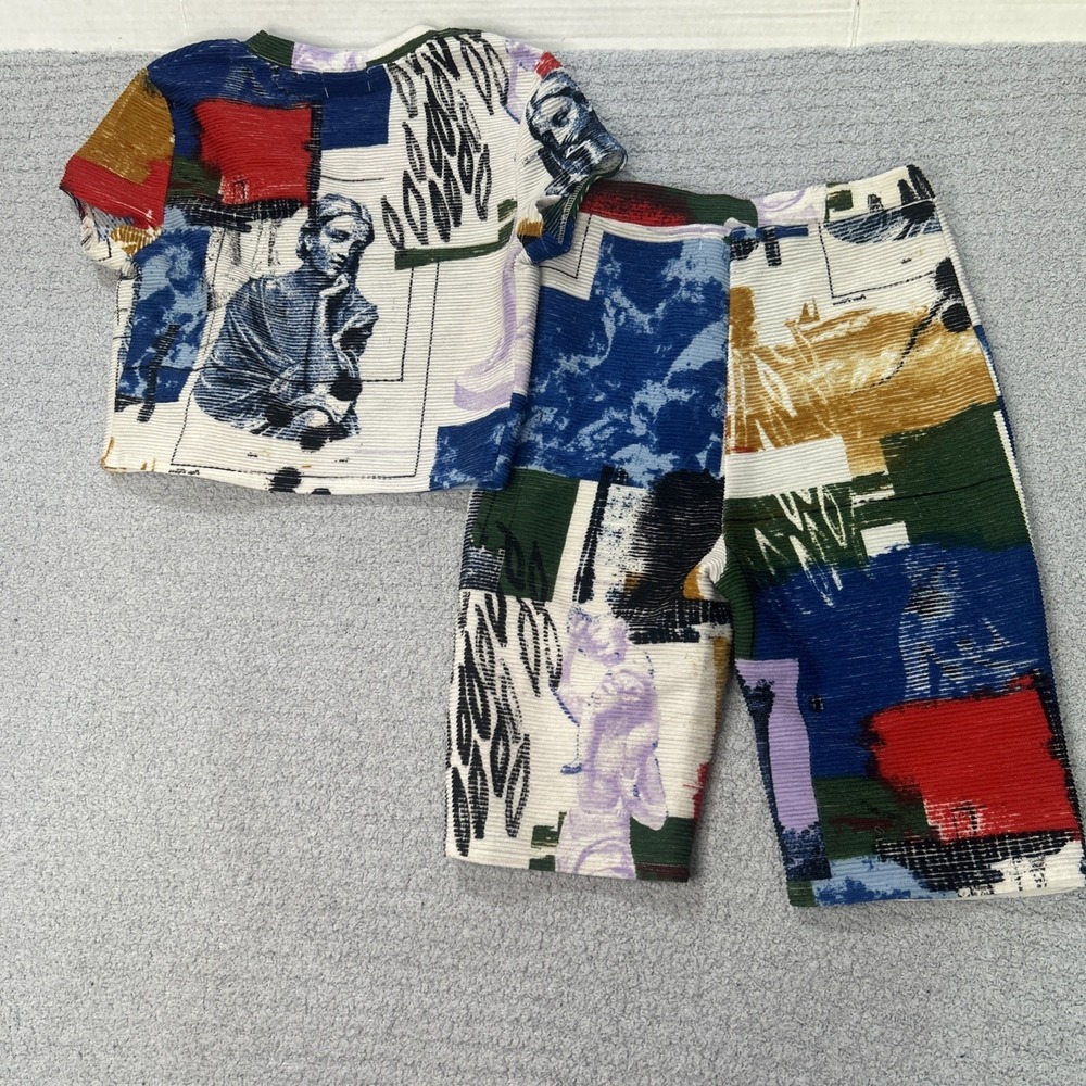 Urban Outfitters When In‎ Rome Biker Shorts And Crop Top XS Seen Worn By Ava - Picture 9 of 11